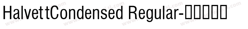 HalvettCondensed Regular字体转换